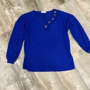 Blue Kids Long Sleeve Shirt